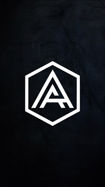 Diseño vectorial de íconos de forma hexagonal aislados de moda Una letra logotipo de la compañía