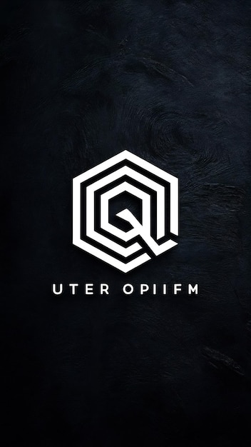 Diseño vectorial de íconos de forma hexagonal con el logotipo de la compañía de la letra Q aislada de moda
