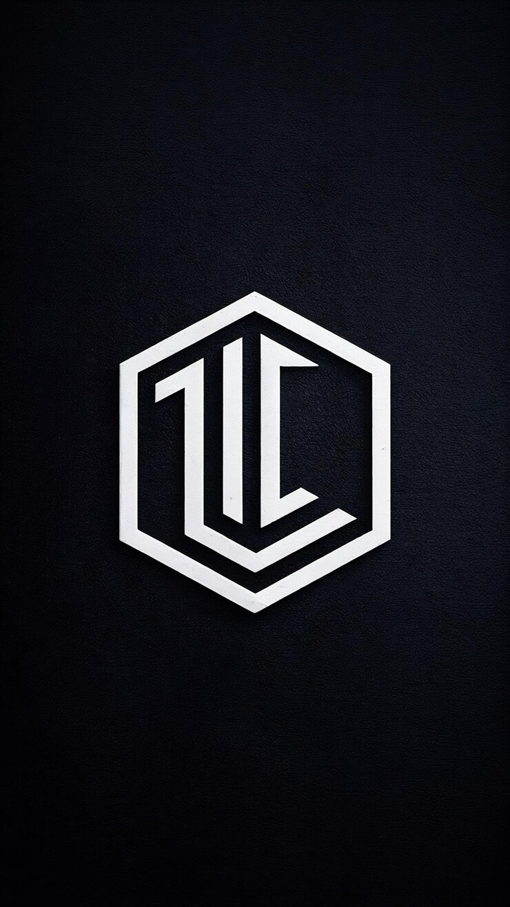 Foto diseño vectorial de íconos de forma hexagonal de la marca de la compañía con la letra l aislada de moda
