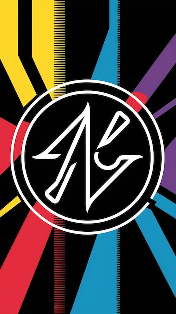 Diseño vectorial de íconos de marcas de empresas con logotipo lineal abstracto y círculo
