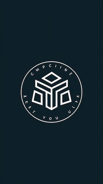Diseño vectorial de íconos de señales de logotipo minimalista de la compañía