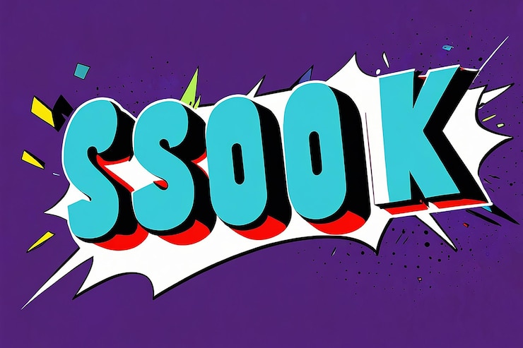 Foto diseño vectorial de ilustraciones de texto de cómic smack 3d