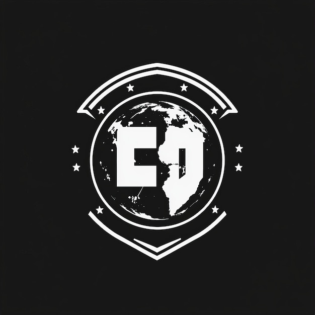 Diseño vectorial de la letra E inicial Diseño del logotipo en círculo