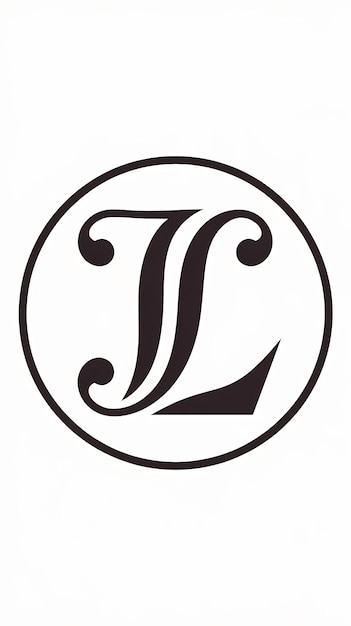 Diseño vectorial de letreros de la compañía con el logotipo L elegante y el icono del círculo