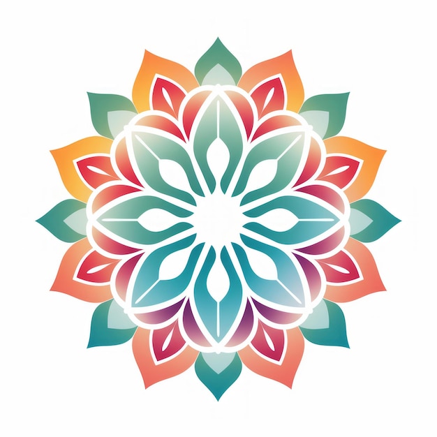 Diseño vectorial de logotipo de flores de color por Jules