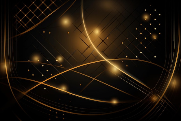 Diseño vectorial de lujo de fondo abstracto dorado