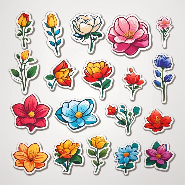 Foto diseño vectorial de patrones sin fisuras de flores coloridas