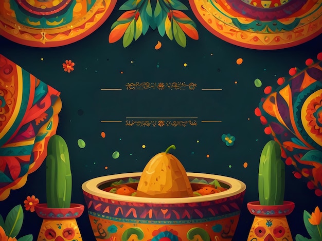 diseño vectorial de postercinco de mayo