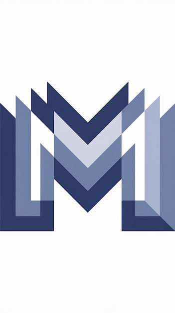 Diseño vectorial del signo de la letra M del logotipo
