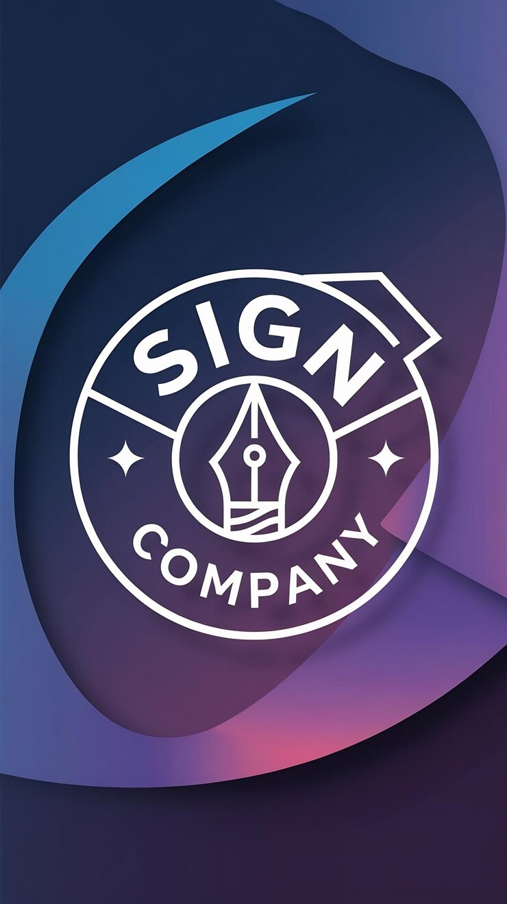 Foto diseño vectorial de signos de forma redonda limpia, logotipo de la compañía, símbolo del icono