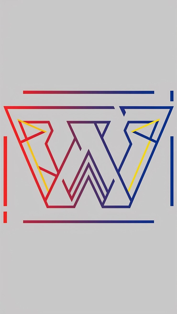 Foto diseño vectorial de signos de íconos lineales del logotipo w