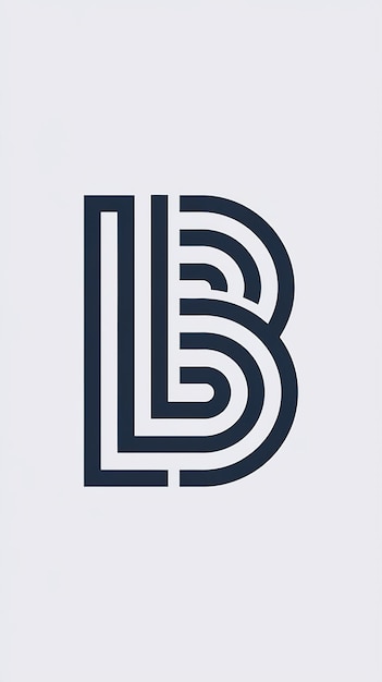 Diseño vectorial de signos de letras B de logotipo moderno y simple
