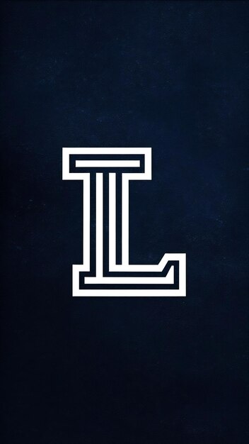 Diseño vectorial del símbolo de la compañía con la letra L del logotipo icónico