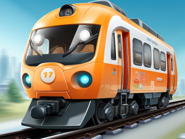 Diseño vectorial de tren HD 8K Fondo de pantalla de ilustración vectorial Imagen de archivo