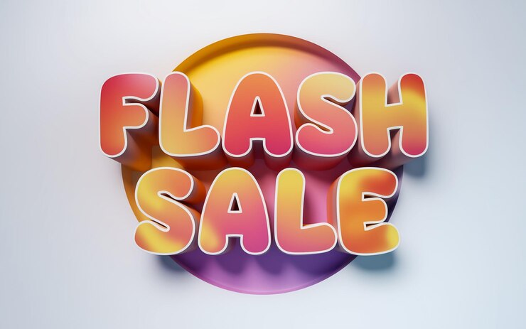 Foto diseño de venta flash o cartel de compras para la web o las redes sociales plantilla de banner de venta venta flash