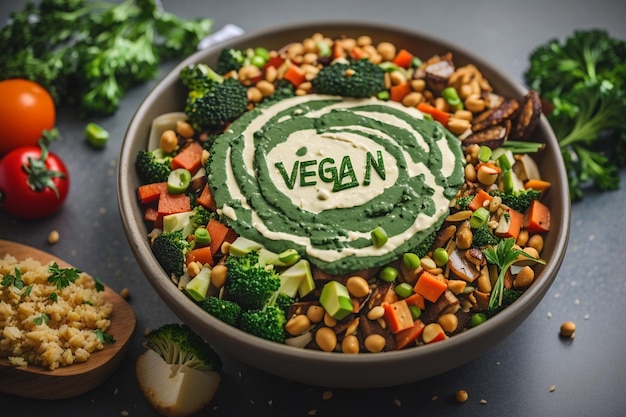 Diseño con verduras para el Día Mundial del Vegetariano