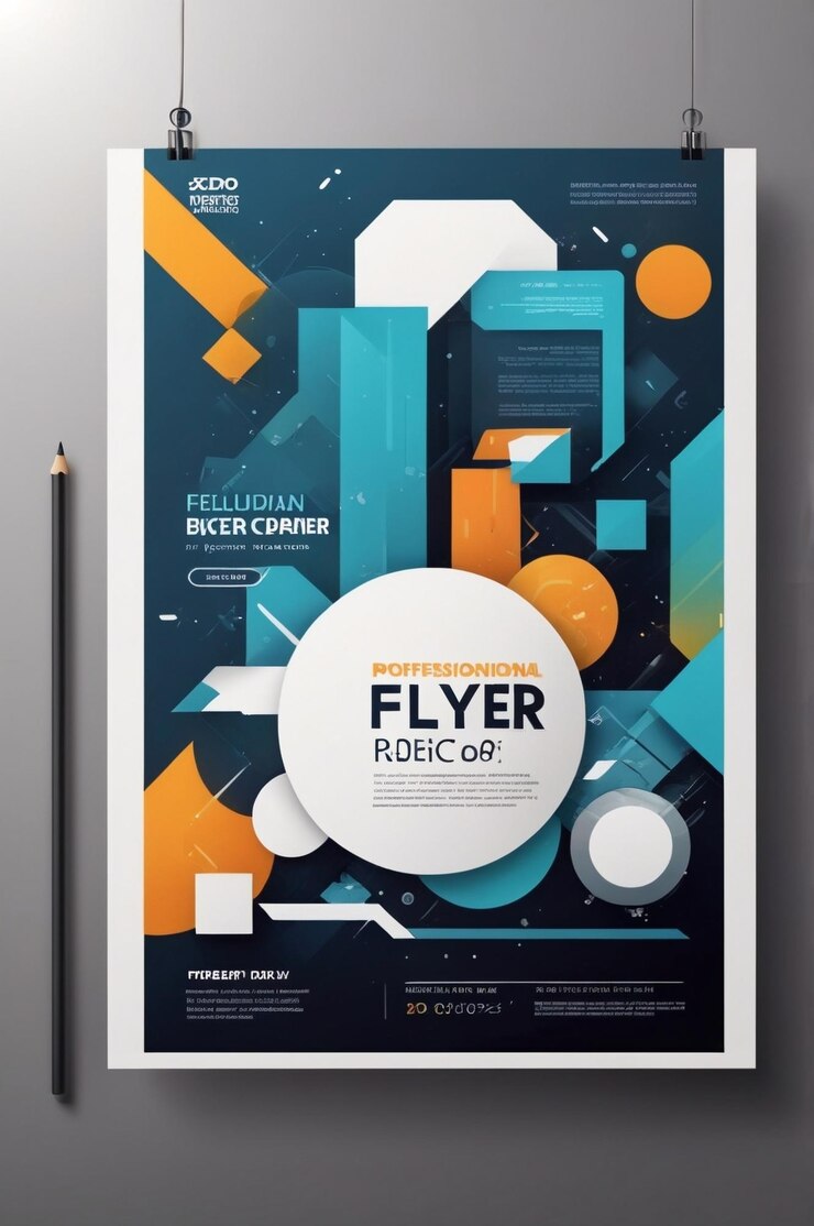 Diseño versátil de carteles y folletos para el marketing