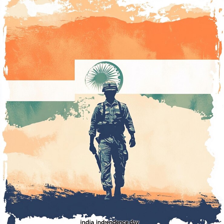 Foto diseño de volante día de la india con globos