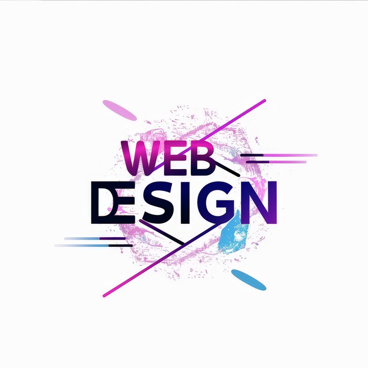 Foto un diseño web con el diseño web en él