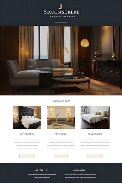 Diseño web lujoso con diseños personalizados para diferentes áreas del sitio para mostrar su estilo creativo