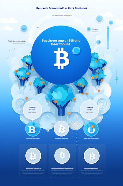 Foto diseño web de la plataforma de donación de bitcoin con causas benéficas y el póster de la campaña figma concept banner