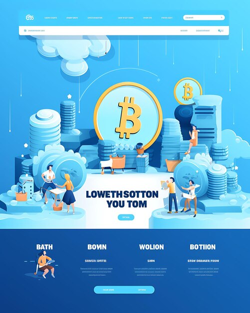 Foto diseño web de la plataforma de donación de bitcoin con causas benéficas y el póster de la campaña figma concept banner