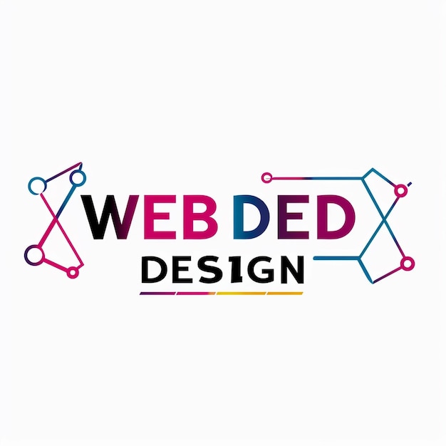 Foto un diseño web que dice diseño web en él