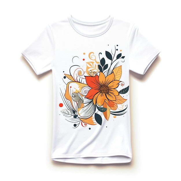 diseños de camisetas florales