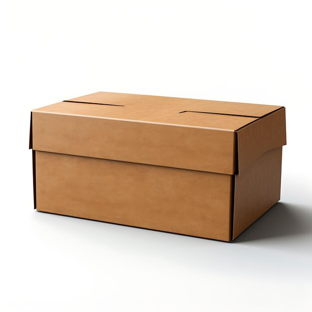 Diseños creativos de cajas en fondo blanco para la marca y la presentación del producto Forma en blanco limpia