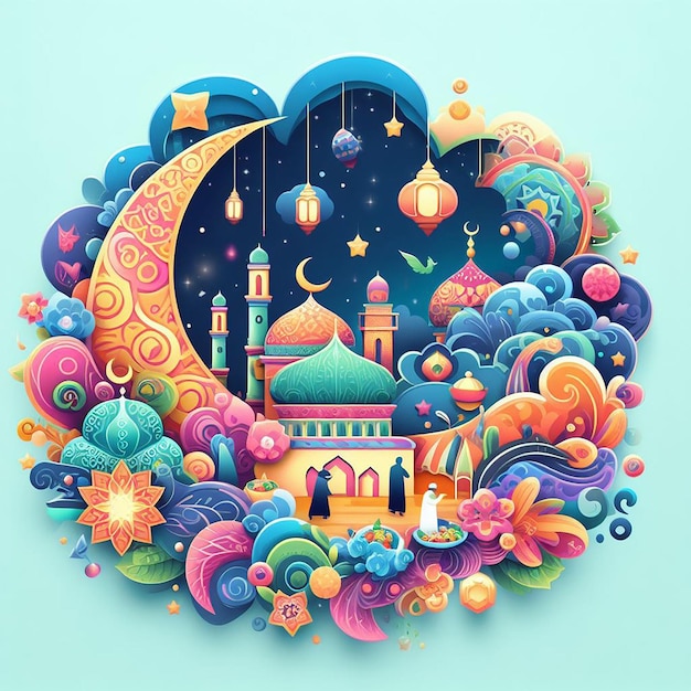 Diseños para el EidulFitr EidulAzha Mahe Morarram Eid Miladunnabi Mahe Ramadan Yaomul Asura