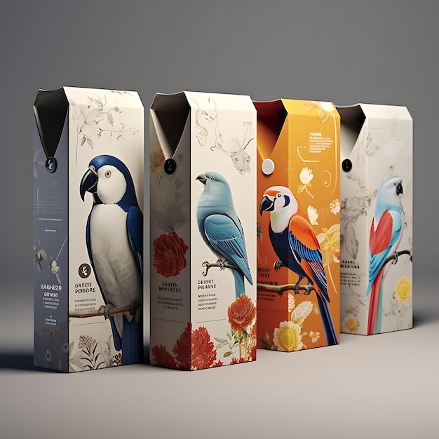 Diseños de envases de productos para mascotas y conceptos creativos de marca e ideas innovadoras.