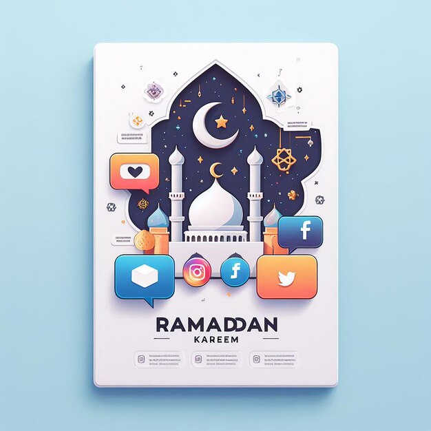 Foto diseños para eventos islámicos como el ramadán eidulfitr eidulazha, etc.