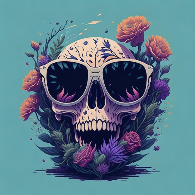 Diseños de ilustración de calavera