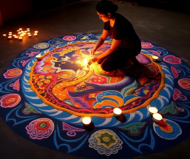 Diseños de rangoli de Diwali