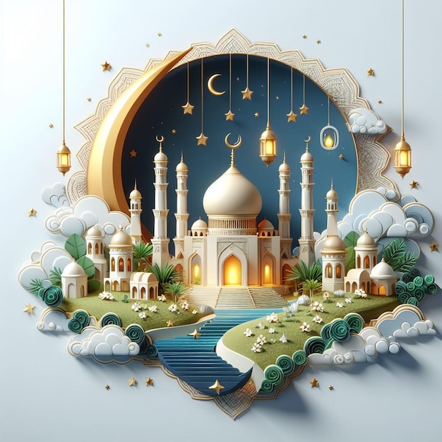 Diseños para todos los eventos islámicos como Mahe Ramadan y Eid ul Fitr