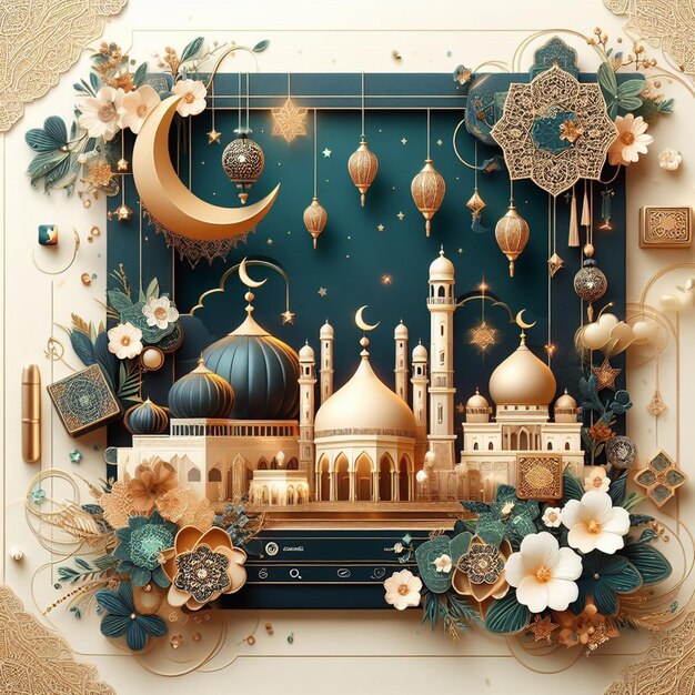 Diseños para todos los eventos islámicos como Mahe Ramadan y Eid ul Fitr