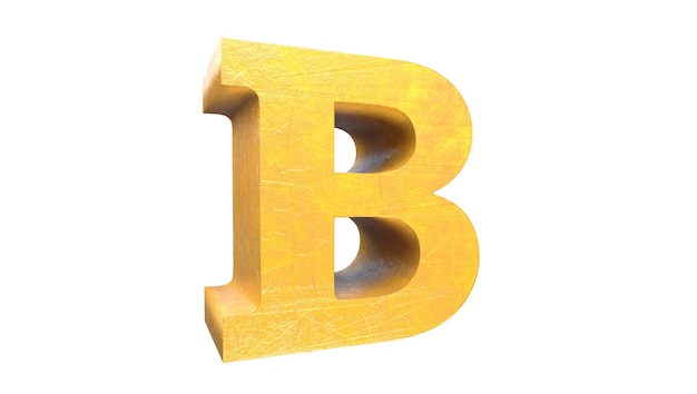 Diseños únicos de alfabeto B en 3D