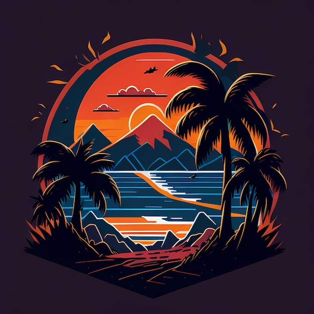 Disfruta de la camiseta de la aventura de verano