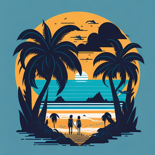 Disfruta de la camiseta de la aventura de verano