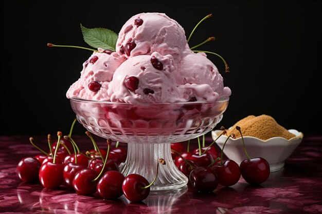 Disfruta del cielo de los cerezos, del dulce deleite, de la fotografía de las cerezas.