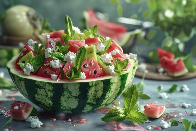 Foto disfruta de la sensación de sabor de la agua generativa.