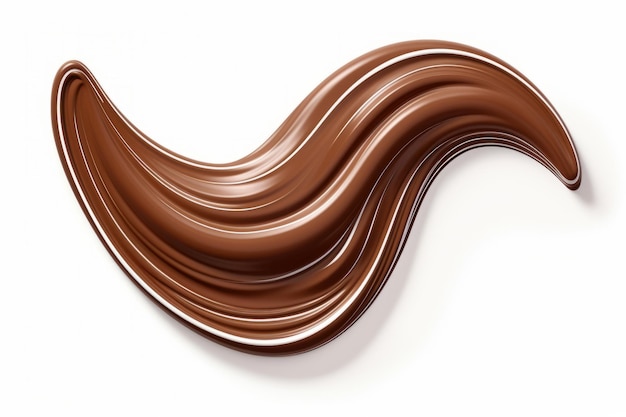 Disfrute de la decadencia con un cautivador juego de salsa de chocolate y patrones abstractos
