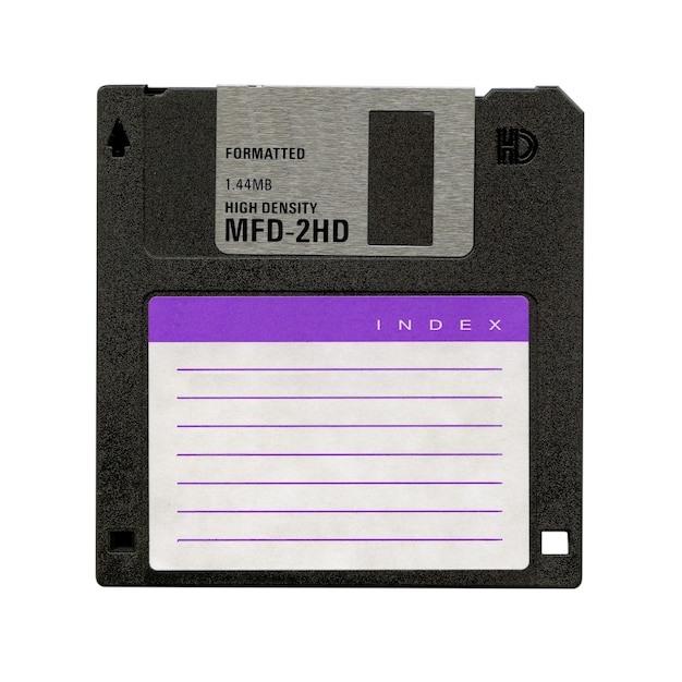 Diskette isoliert