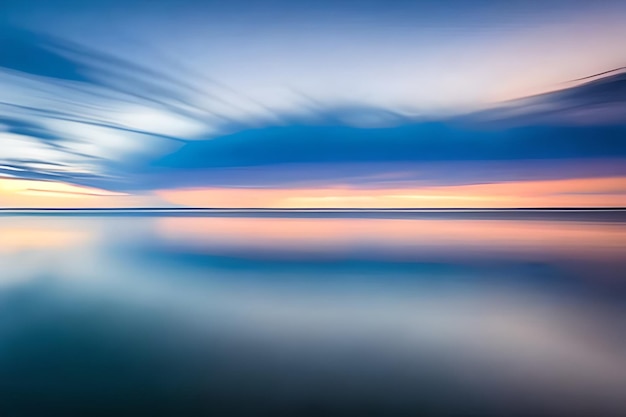 Foto disparo de larga exposición de nubes