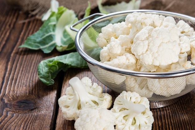 Foto disparo de primer plano de coliflor