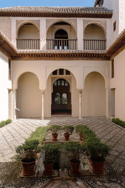 Disparo vertical del Palacio de Dar al-Horra en Granada