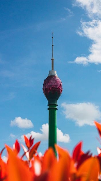 Disparo vertical de la Torre Lotus en Colombo, Sri Lanka