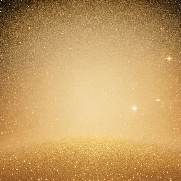 dispersión de partículas doradas de polvo brillante