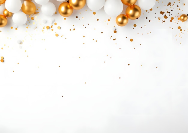 Disposición de adornos y elementos de fondo blanco de Navidad y Año Nuevo en plano