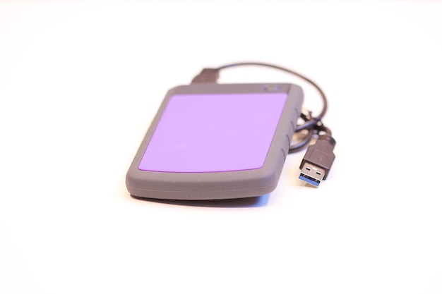 Dispositivo de armazenamento com unidade flash usb disco rígido externo Um hdd portátil conectado com flash usb